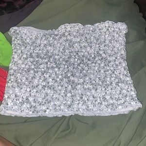 floral tube top